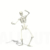 Skeleton Dancing the Twist Animation on White Background Loopable