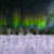 Winter Wonderland Aurora Locked Shot with Snow Animation
