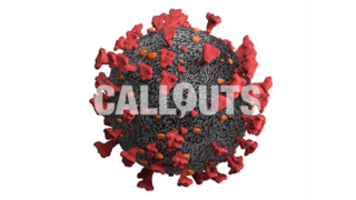 Covid 19 Coronavirus Microscopic on White Background, 3D Illustration