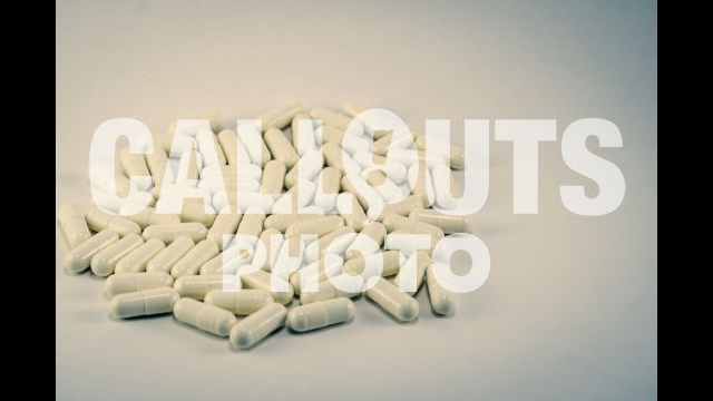 Pile of White Medicine or Supplements 03, White Background, Text Space