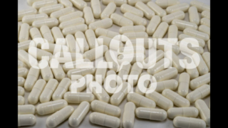 White Medicine or Supplements Covering Entire Image