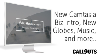 New Camtasia Business Intro, Globes, Sound FX and presentation patterns