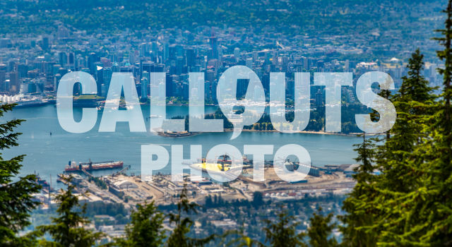 Vancouver skyline and harbour, view from Grouse Mountain