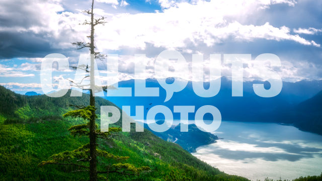 Howe Sound and gleaming cloudy skies