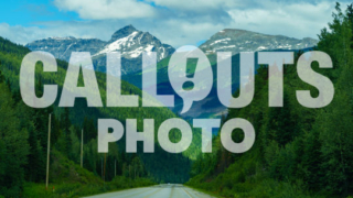 Canadian road with forests and mountains 01