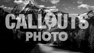 Road and Mount Robson, BW