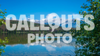 Canoe on Pyramid Lake with mountains and forest, (Lic. Ed. Use Only)