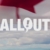 Canadian flag close up, cloudy sky background