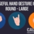 Hand Gesture Icons Collection Round Flat Style