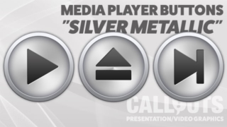 Media Player Silver Metallic Icons
