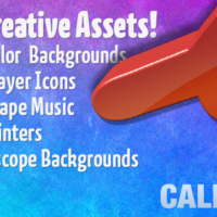 New Kaleidoscope Background Videos, Watercolor Backgrounds, Music, Media Player Buttons and Pointers