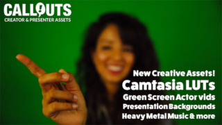 NEW Assets! Camtasia Creative LUTs Volume 2, New Green Screen Actors, Music and Presentation Backgrounds