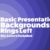 Basic Presentation Backgrounds: Sunset Rings Left