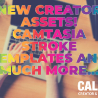 New Creator Assets! Camtasia Stroke Headlines, New Green Screen Actors, Heavy Music, and Presentation Backgrounds