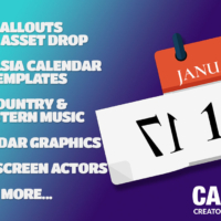 NEW! Camtasia Calendar Templates, Country Music, Music Collections & Green Screen Actors