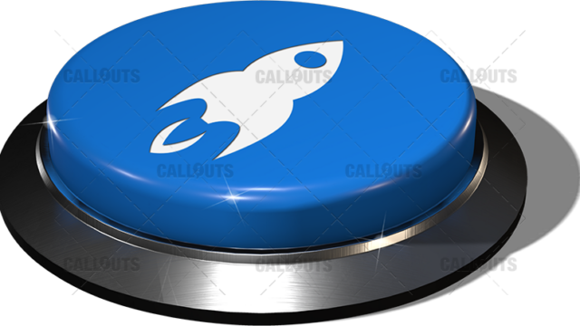 Big Juicy Button – Blue Rocket