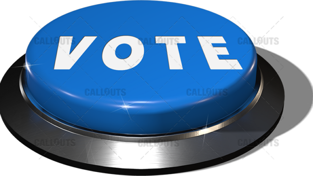 Big Juicy Button – Blue Vote