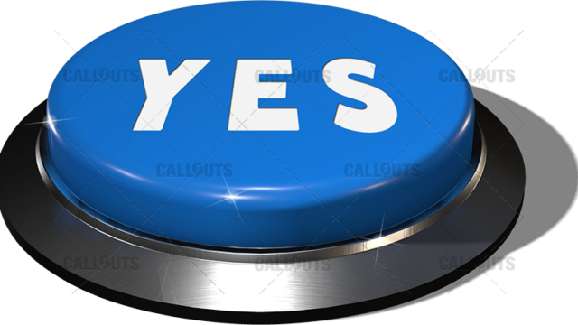 Big Juicy Button – Blue Yes