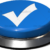 Big Juicy Button – Blue Check Mark 2