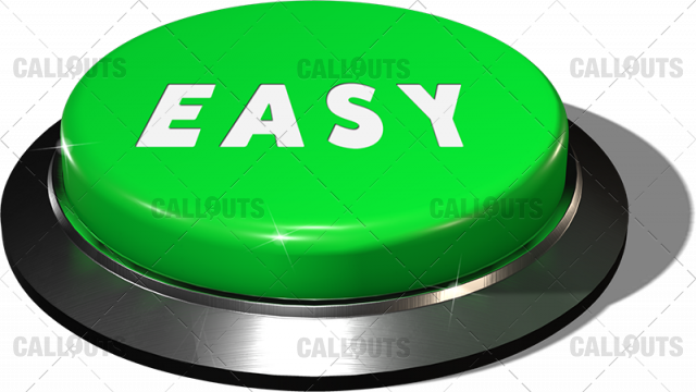 Big Juicy Button – Green Easy