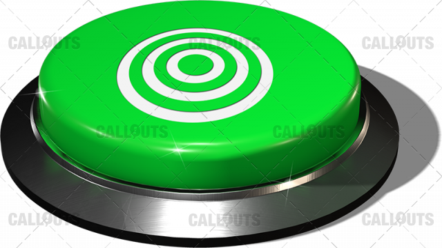 Big Juicy Button – Green Bulls Eye