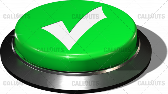 Big Juicy Button – Green Check Mark