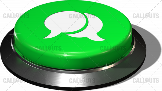 Big Juicy Button – Green Communicate