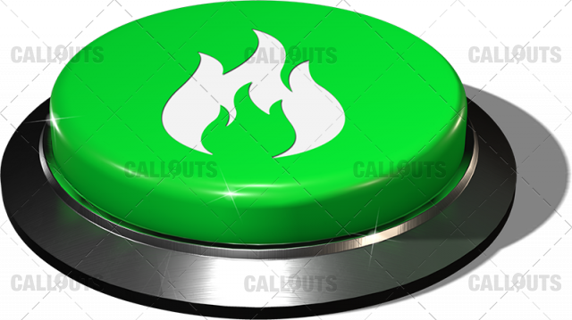 Big Juicy Button – Green Fire