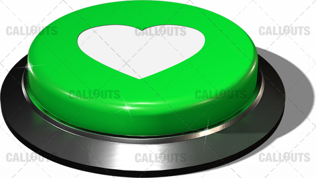 Big Juicy Button – Green Love