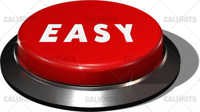 Big Juicy Button – Red Easy