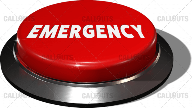 Big Juicy Button – Red Emergency