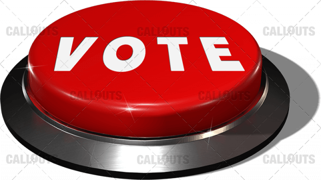 Red Juicy Button – Red Vote