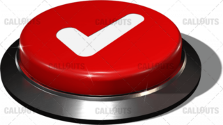 Big Juicy Button – Red Check Mark