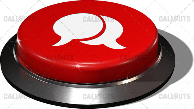 Big Juicy Button – Red Communicate