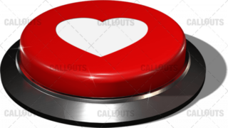 Big Juicy Button – Red Love