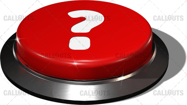 Big Juicy Button – Red Question Mark