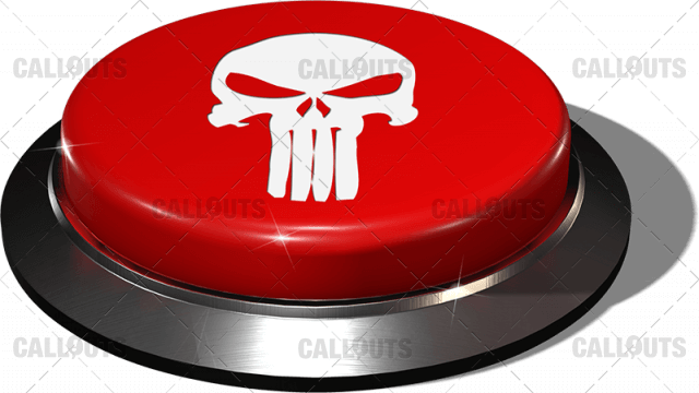 Big Juicy Button – Red Skull