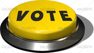 Red Juicy Button – Yellow Vote