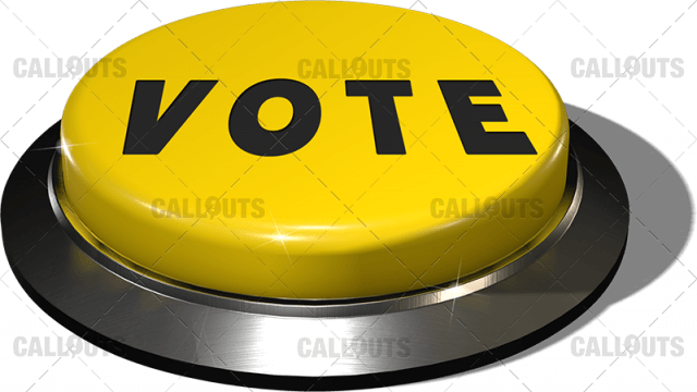 Red Juicy Button – Yellow Vote