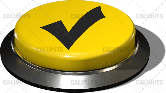 Big Juicy Button – Yellow Check Mark 2