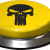 Big Juicy Button – Yellow Skull