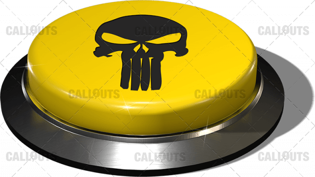 Big Juicy Button – Yellow Skull