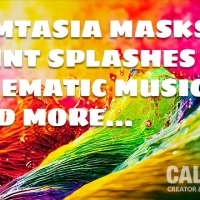 New! Camtasia Mask Templates, Spectacular Color Splashes, Grunge Masks, and Cinematic Music