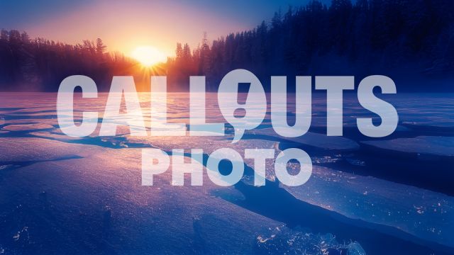 Winter Photo Frozen Lake