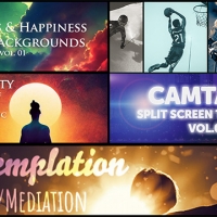 Camtasia Split Screens, Feelgood music, Happiness-themed images, and more!