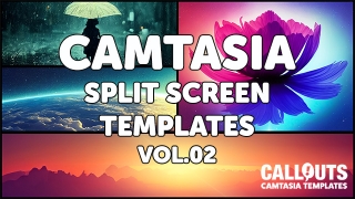 Camtasia Split Screen Templates Vol. 02