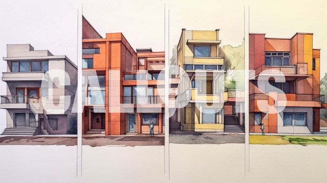 Construction Illustration Residential Building