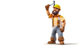 Construction Illustration Worker 3