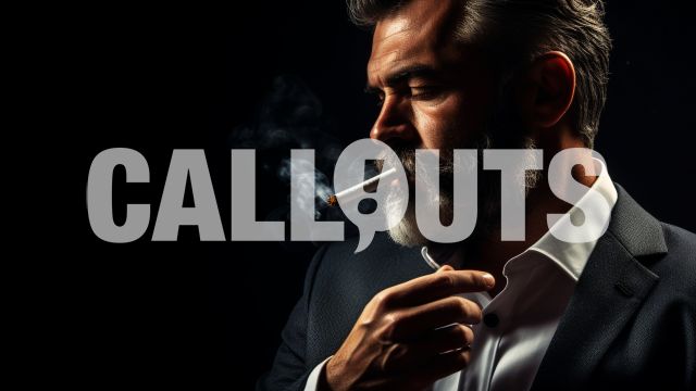 Businessman with a Cigarette Business Illustration