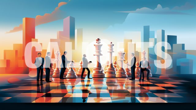 Business Chess Game Business Illustration